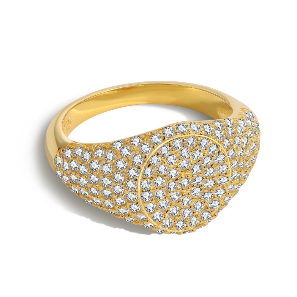 Gold-plated Ring Female Starry With Diamonds Design Sense Ins Special-interest Design - Image 5