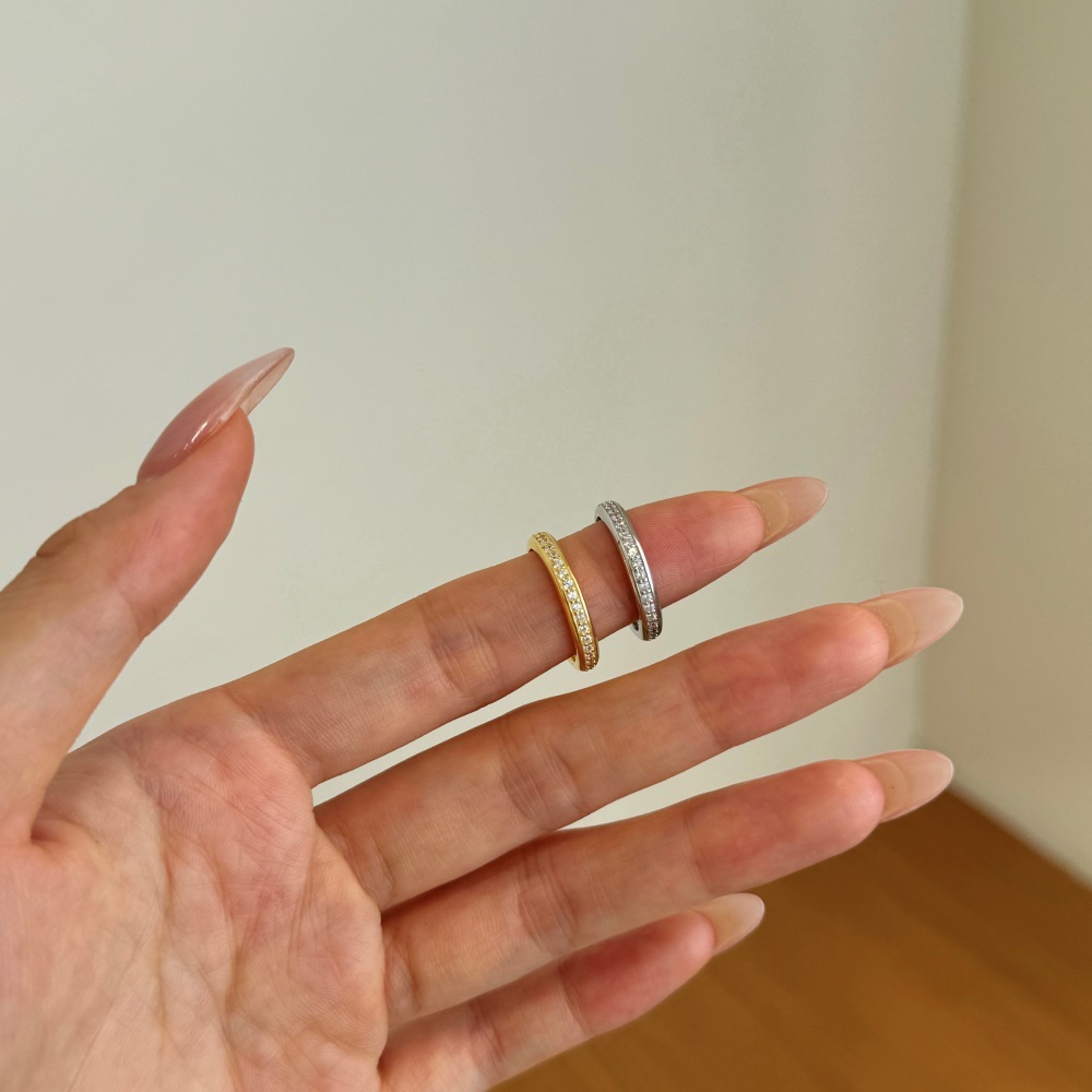 Exquisite Starry Sky Sterling Silver Women's Ring - Image 2