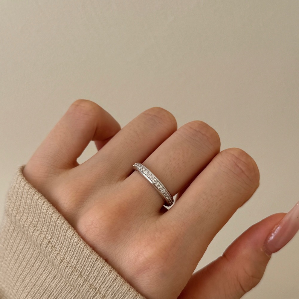 Exquisite Starry Sky Sterling Silver Women's Ring - Image 4