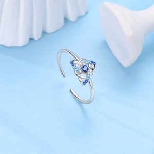 Sterling Silver Ring Dream Heart-shaped Dreamcatcher