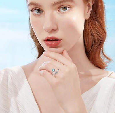 Rotating Moonstone Ring Bracelet - Image 5