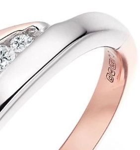 Women's Simple And Fashionable Two-color Gold-plated Ring - Image 2