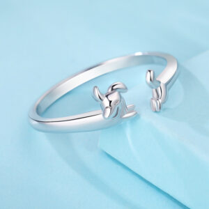 Adjustable Niche Love High-end Plain Ring