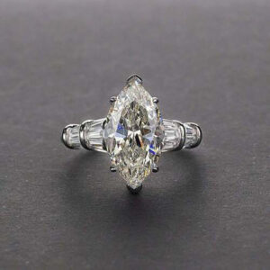 Banquet Inlaid Marquise Zircon Ring