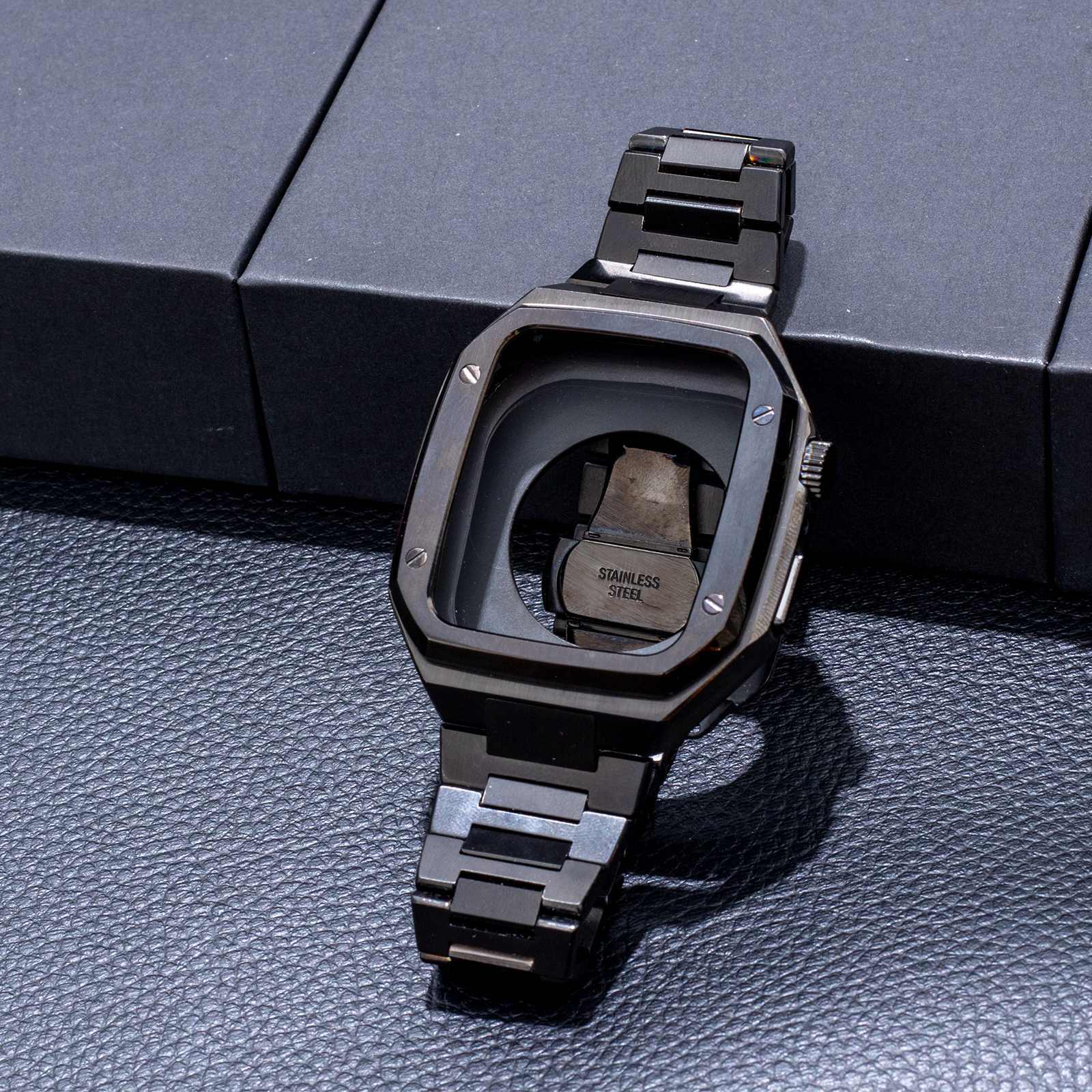 Watch Strap Modification Metal Stainless Steel Watch Integrated Case Protective Case - Image 2