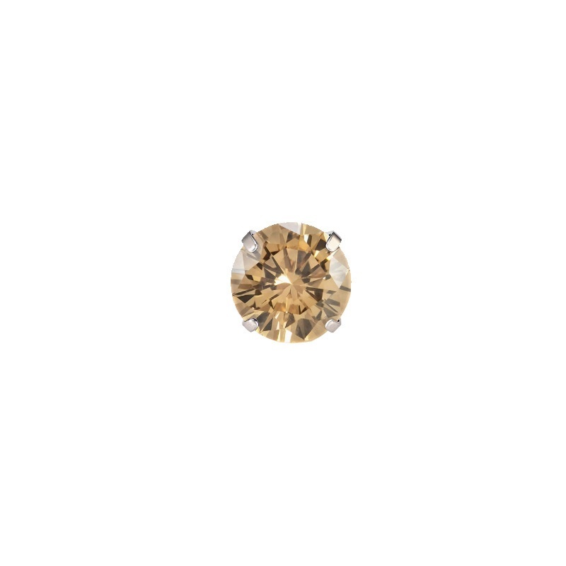 Four-claw Inlaid Zircon Ear Bone Stud Replacement Head - Image 5