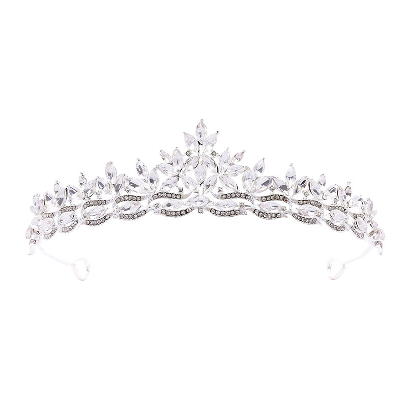 Retro Simple Elegant Crown Bridal Headdress Queen Crown Wedding Hair Accessories - Image 5