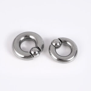 Titanium Steel Clip Ball Ring Spring Ball Piercing Jewelry Universal Round Nose Ring