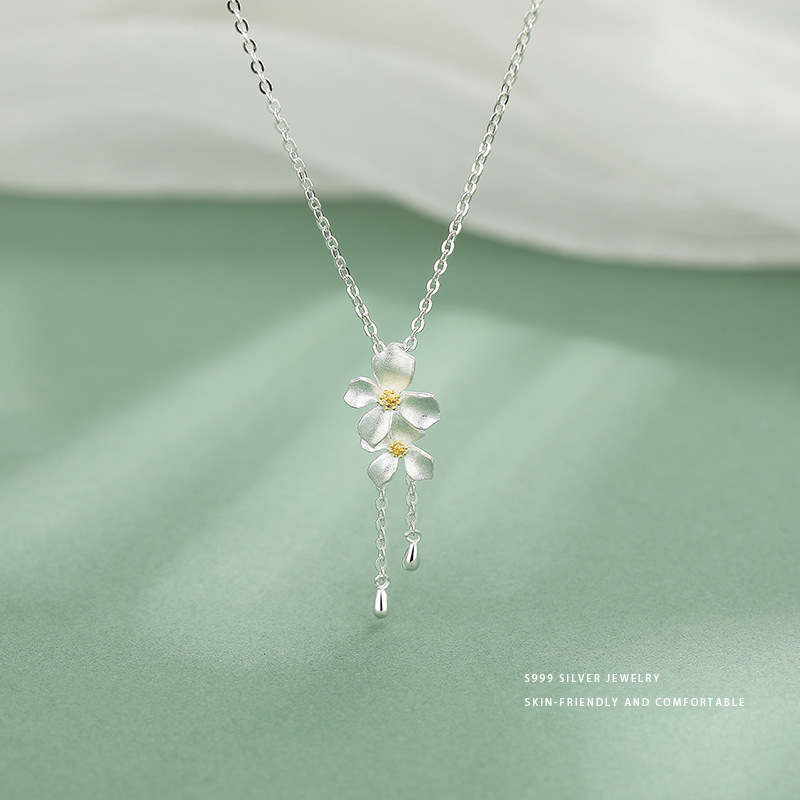 Collarbone Necklace Elegant Earrings High-grade Ring - Image 7