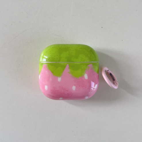 Strawberry Belt Pendant Earphone Case Plastic Cover - Image 6