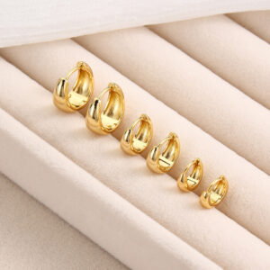 Drop-shaped Copper Earrings More Sizes Set