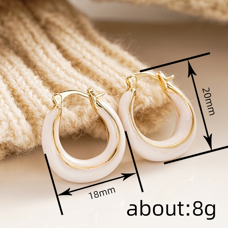 Metal Painting Ear Clip For Women - Image 4