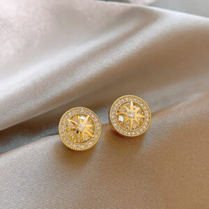 Zircon Temperament Stud Earrings For Women