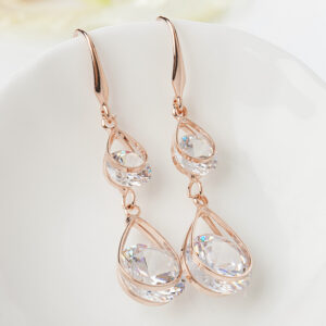 Women's Long Elegant Crystal Earrings