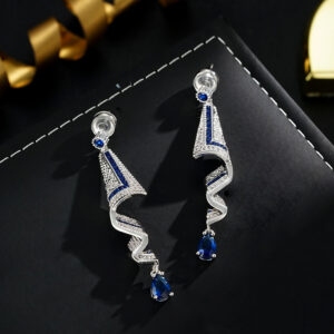 Design Retro Satin Style Earrings With A High-end Feel