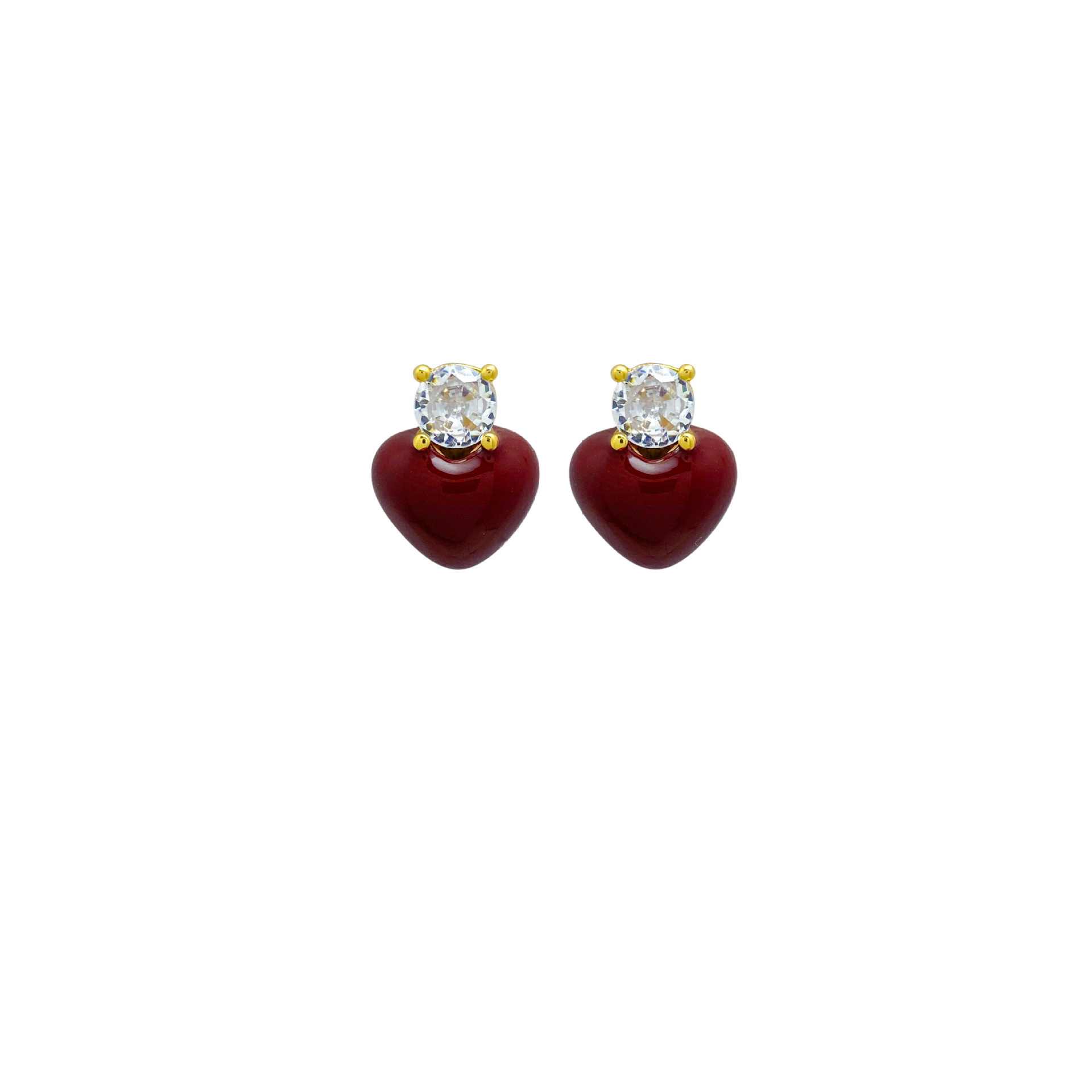 Retro Fashion Enamel Drip Glaze Light Luxury Versatile Earrings - Image 3