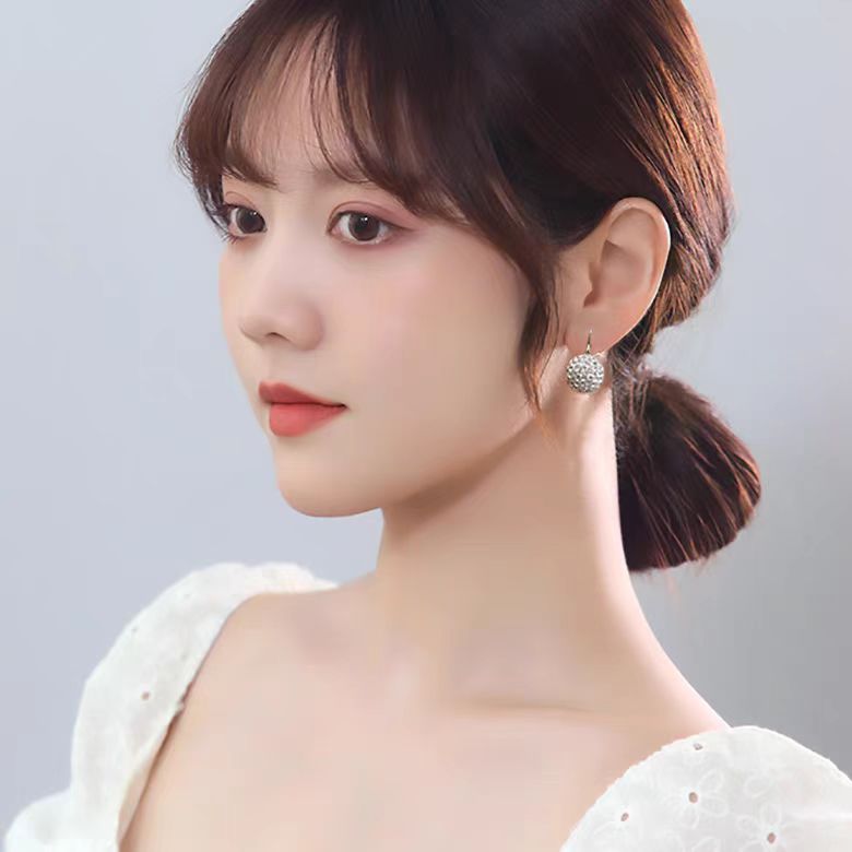 Diamond Ball High Heels Unique Temperament Earrings - Image 2