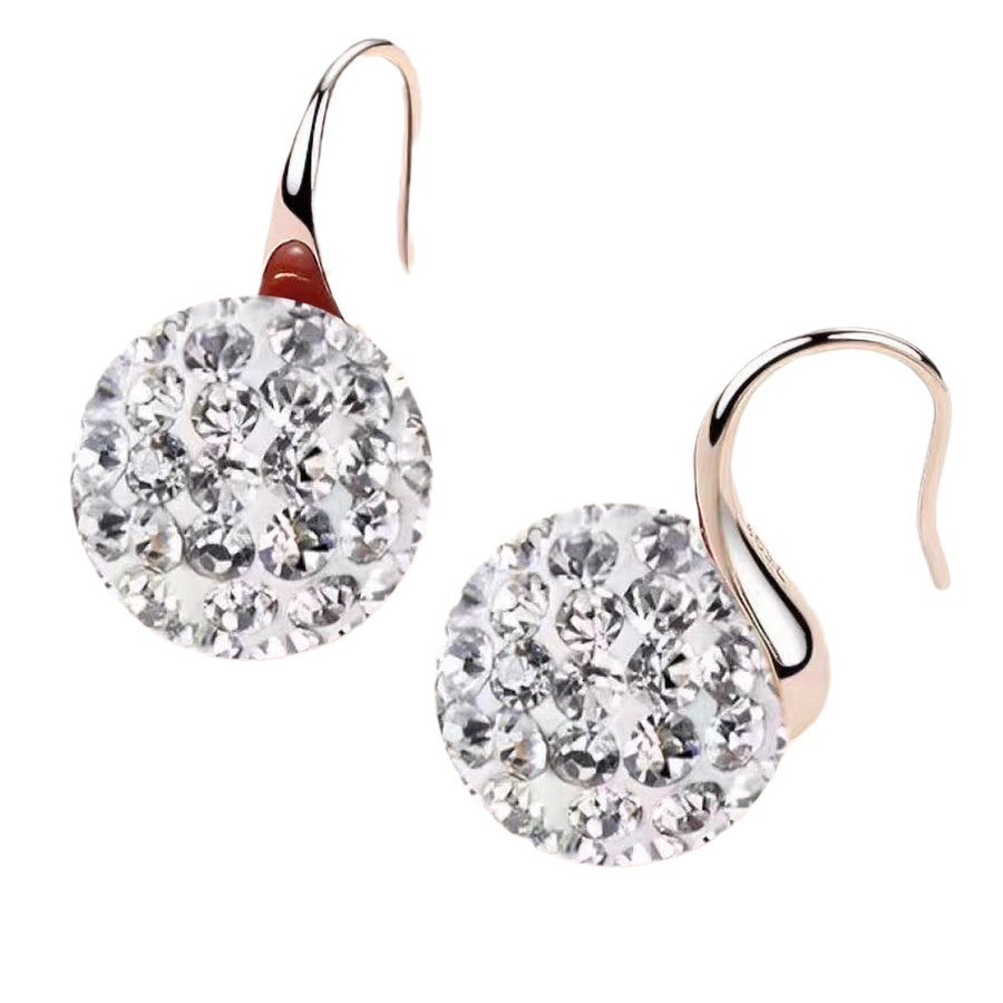 Diamond Ball High Heels Unique Temperament Earrings - Image 4