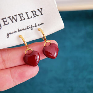 Light Luxury Versatile Enamel Drip Glaze Retro Ear Clips