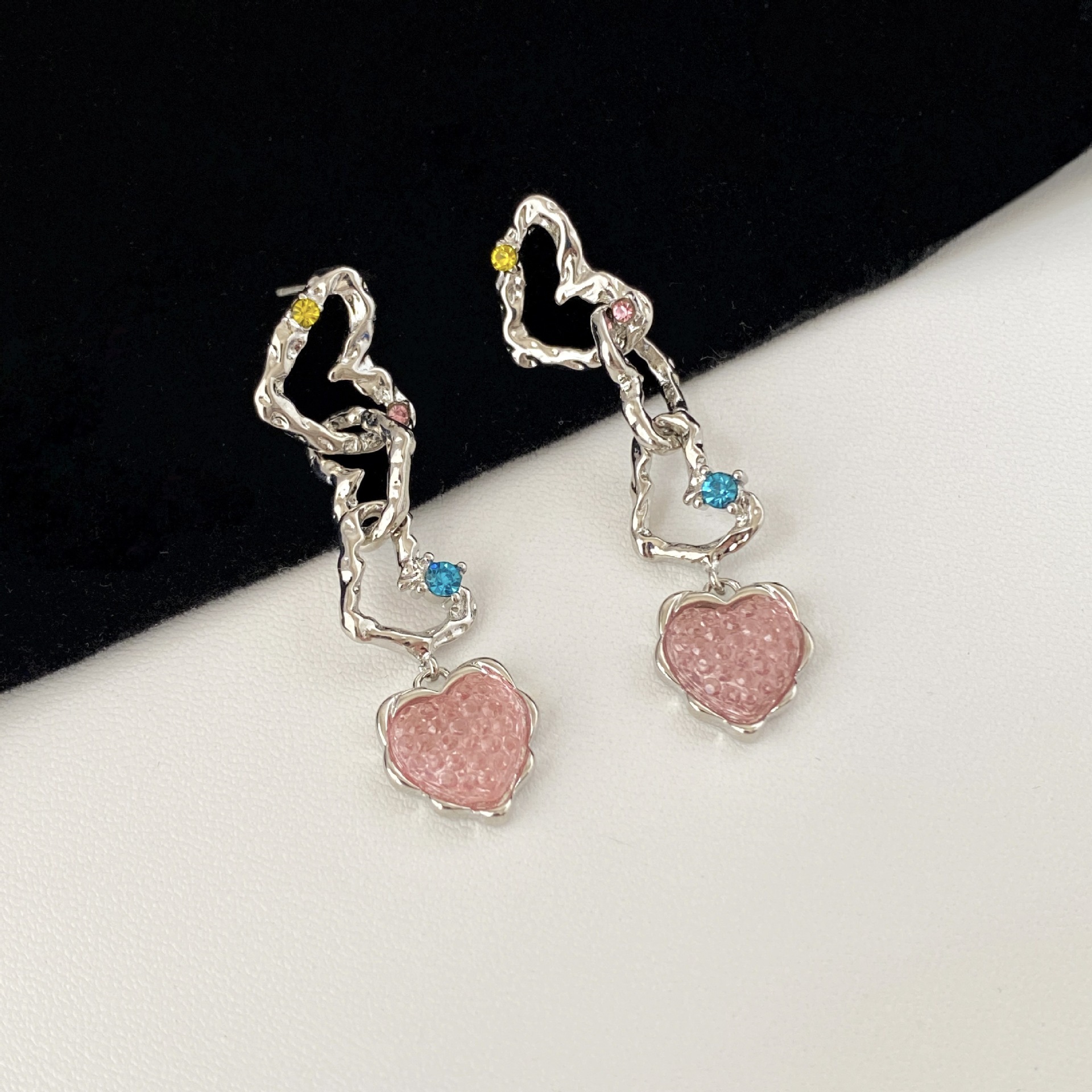 Niche Design Long Fringe Fashion Patchwork Earrings - Image 5