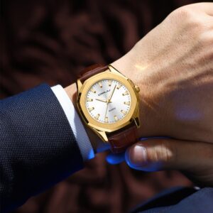 Simple Waterproof Round Casual Quartz Watch