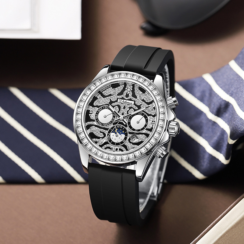 Multi-functional Sun Moon Star Calendar Waterproof Automatic Mechanical Watch Men - Image 8