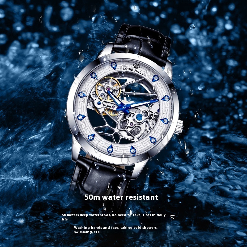 Men's Trendy Waterproof Luminous Mechanical Watch - Image 2