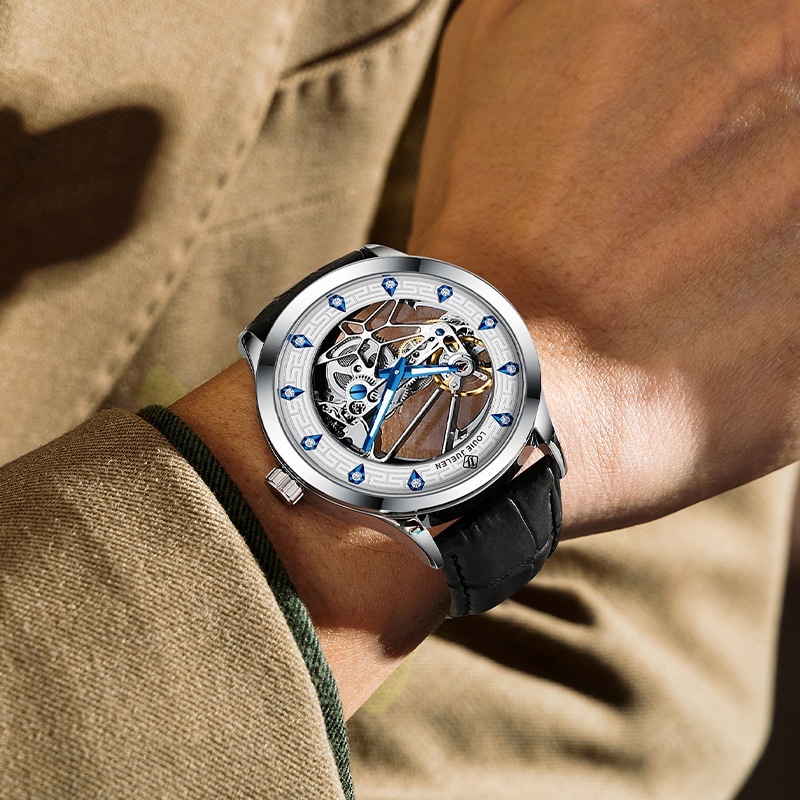 Men's Trendy Waterproof Luminous Mechanical Watch - Image 4