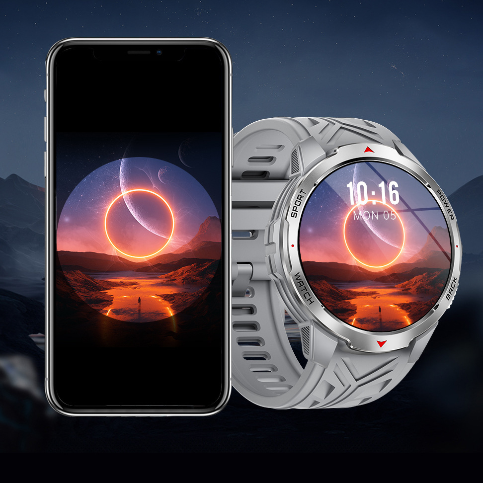 Smart Watch Compass Flashlight Large Battery Sports Record Call - Image 3