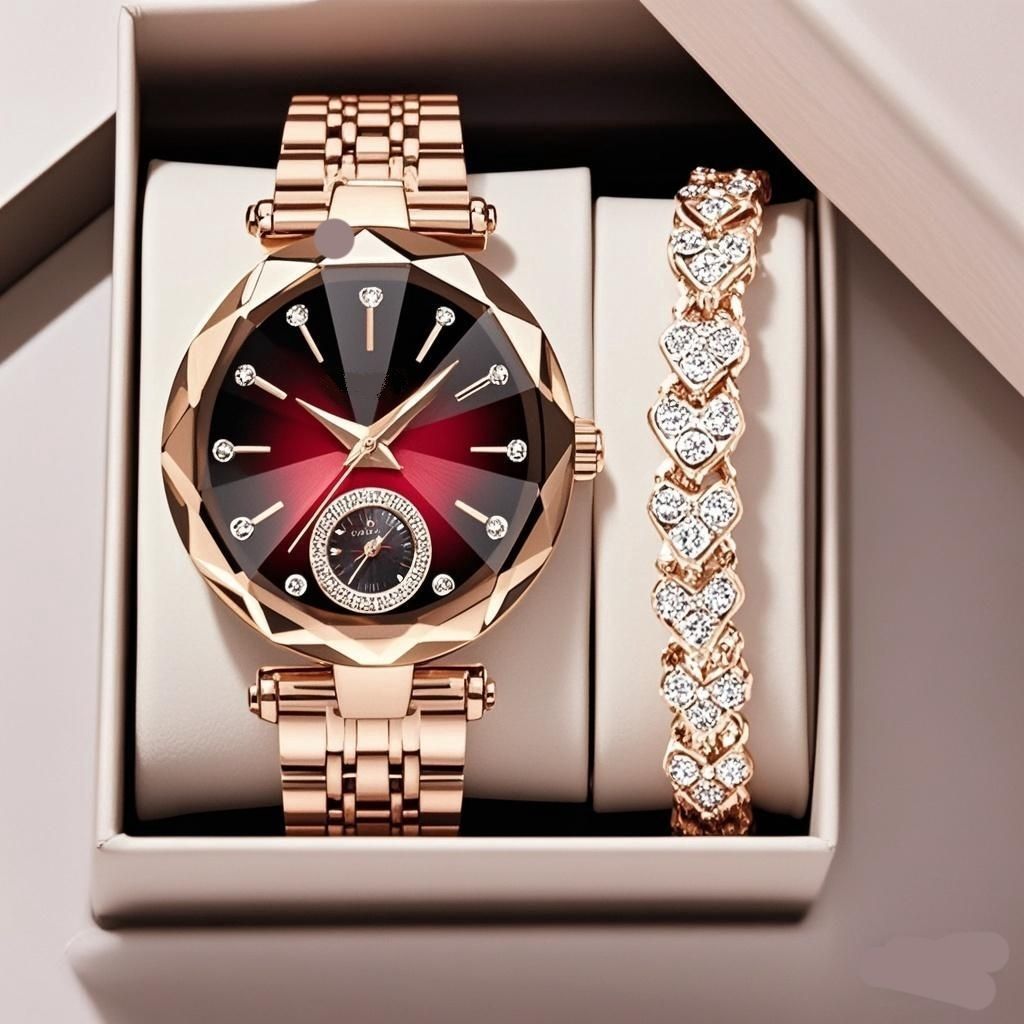 Women's Casual Simple Quartz Watch With Diamond - Image 2