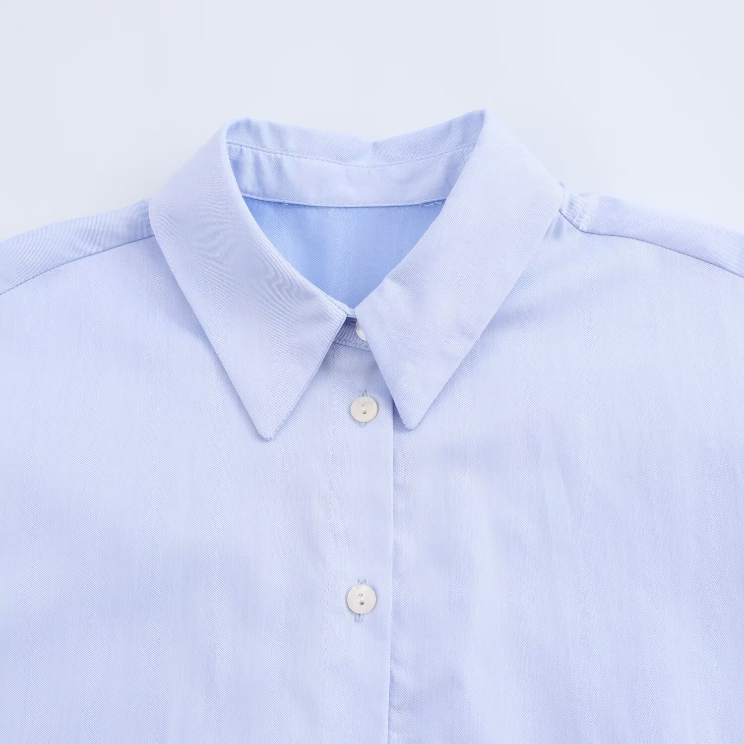 Lapel Single-breasted Simple Loose Shirt - Image 4