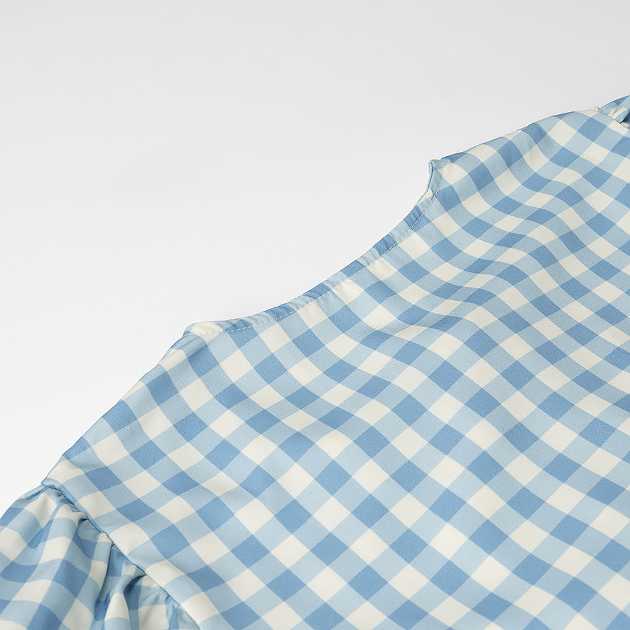 Women's Street Fashion Tie-dye Plaid Print Shirt - Image 4