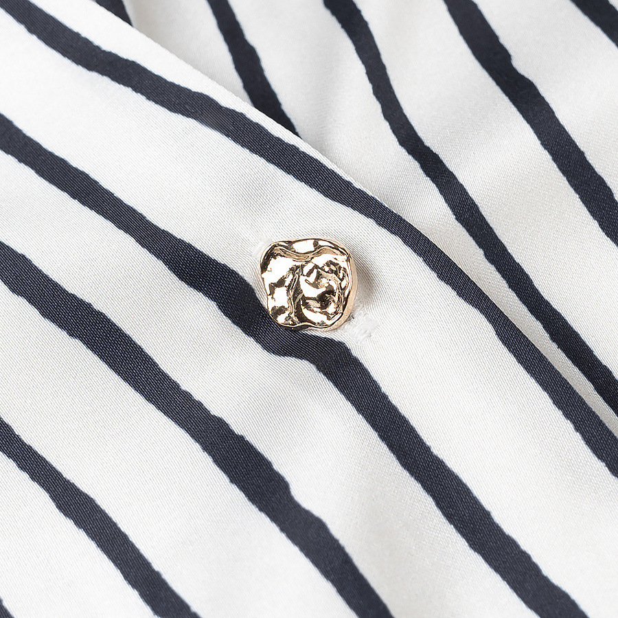 Women's Fashion Versatile Single Button Satin Texture Shirt - Image 4