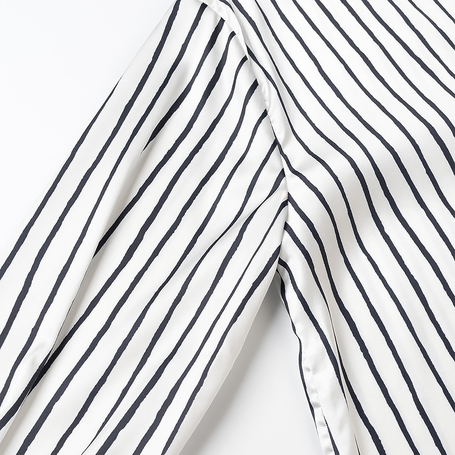 Women's Fashion Versatile Single Button Satin Texture Shirt - Image 5