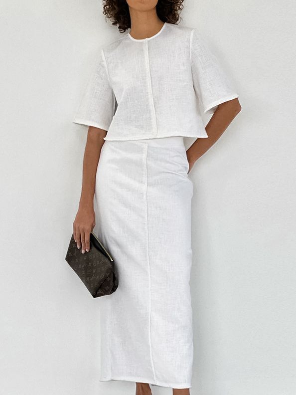 Women's Fashion Temperament Slim Fit Cotton And Linen Suit - Image 2