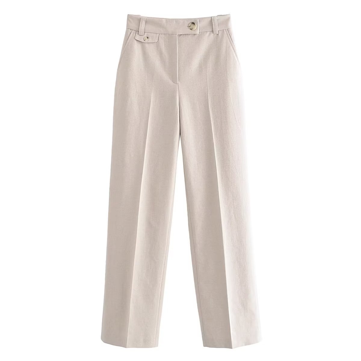 Spring Vacation Style Short Women's Suit Jacket Straight-leg Pants - Image 4