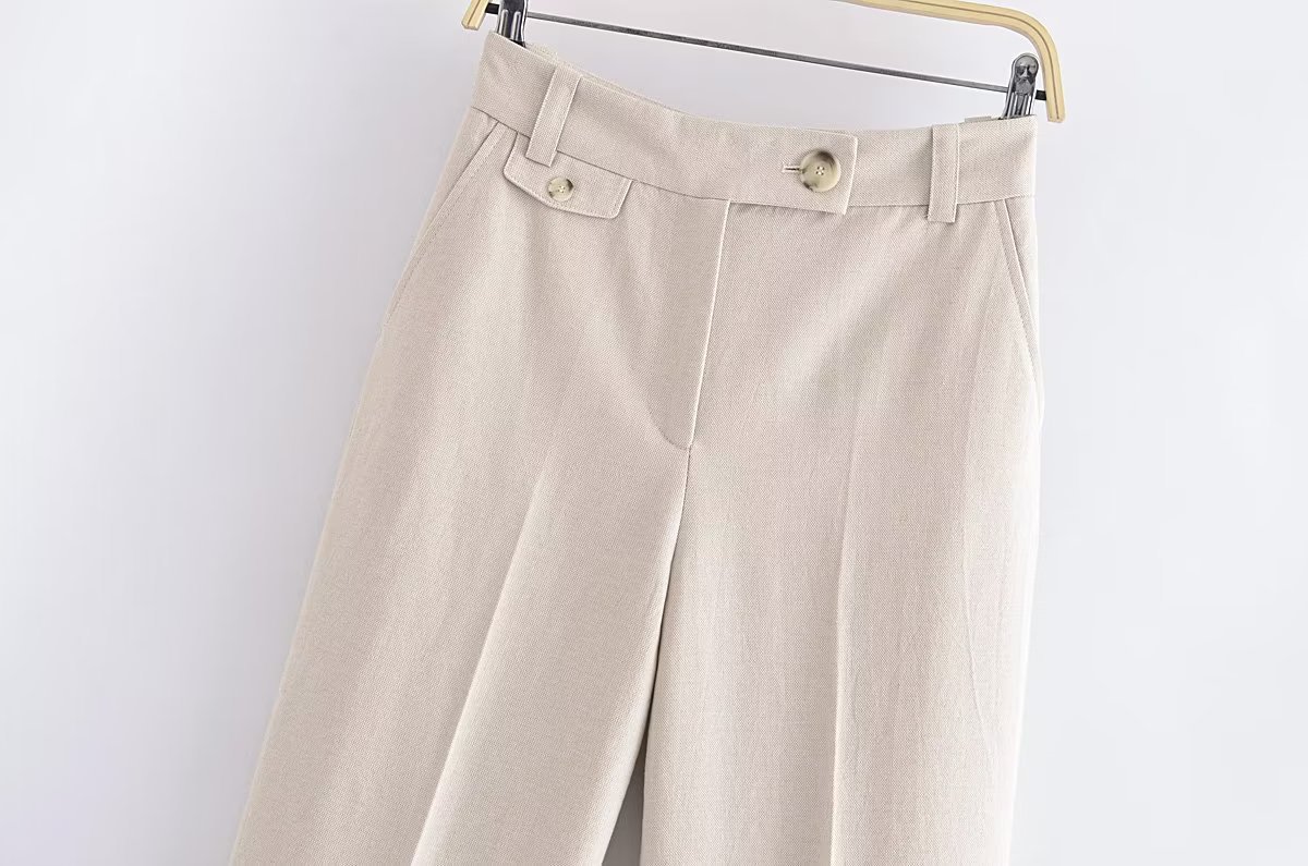 Spring Vacation Style Short Women's Suit Jacket Straight-leg Pants - Image 7