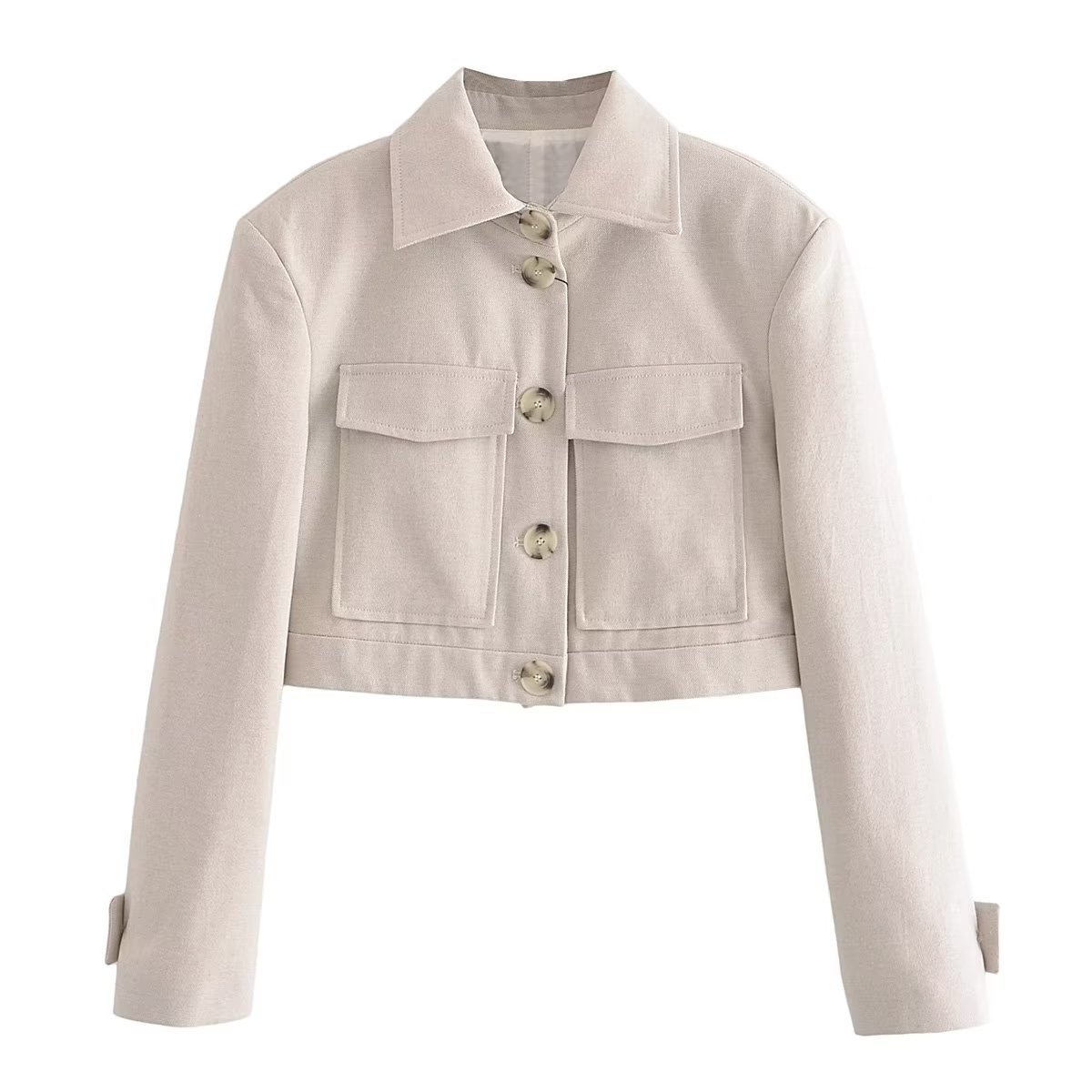 Spring Vacation Style Short Women's Suit Jacket Straight-leg Pants - Image 8