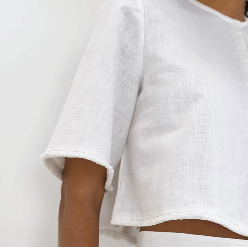 Women's Fashion Temperament Slim Fit Cotton And Linen Suit - Image 7