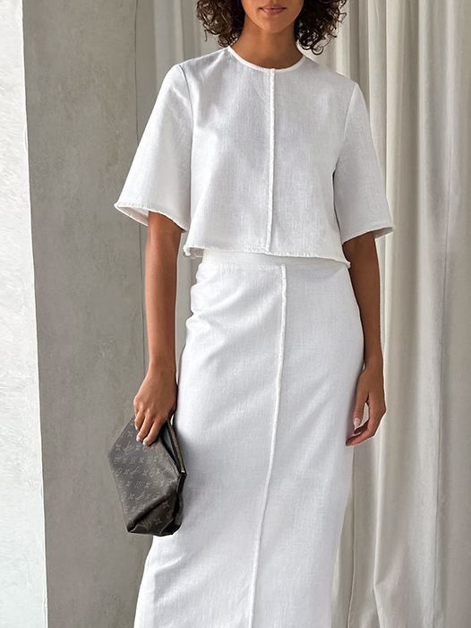 Women's Fashion Temperament Slim Fit Cotton And Linen Suit - Image 8