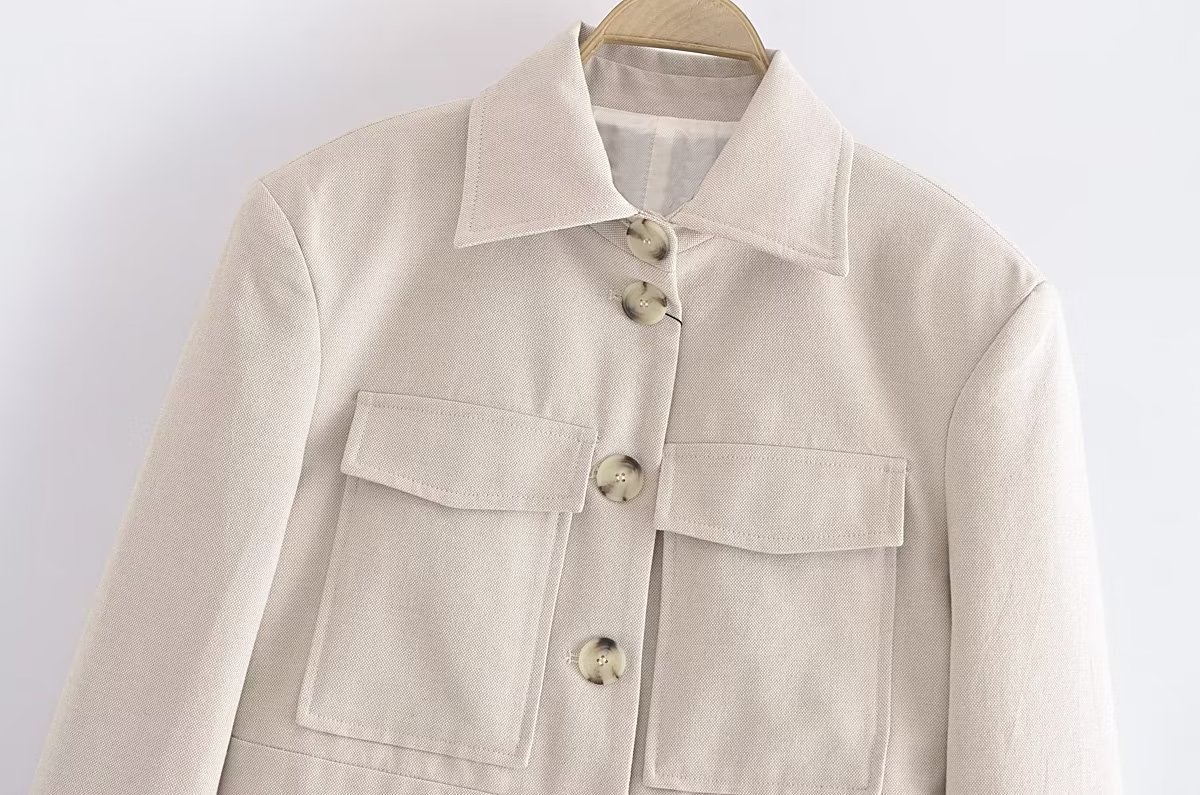 Spring Vacation Style Short Women's Suit Jacket Straight-leg Pants - Image 9