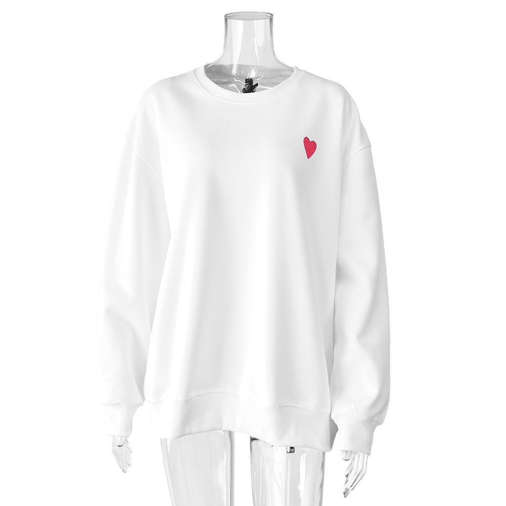 Casual Fashion Sweet Round Neck Pullover Women - Image 6