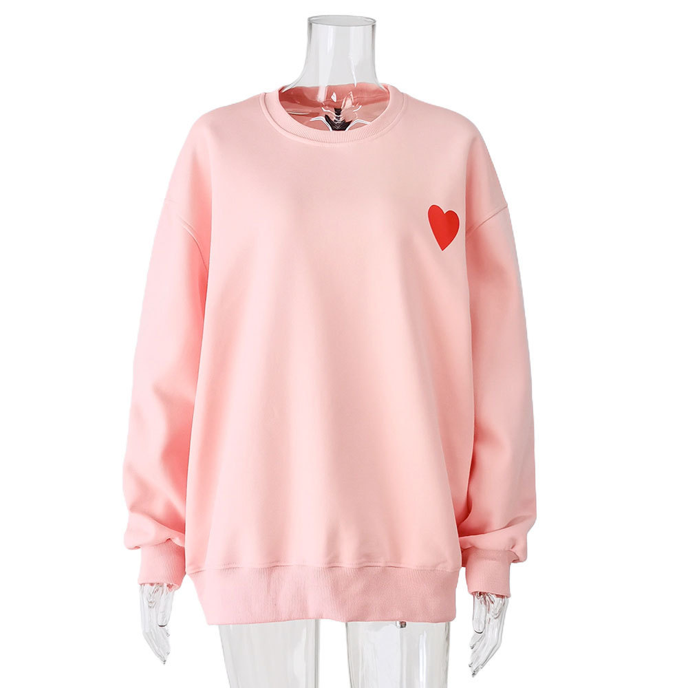 Casual Fashion Sweet Round Neck Pullover Women - Image 7