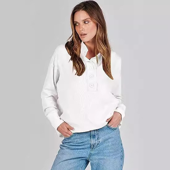 Casual Versatile Long Sleeves Patchwork Pocket Sweater - Image 4