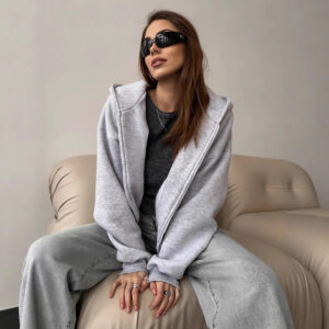 Fall Winter Hooded Casual Thick Coat Women