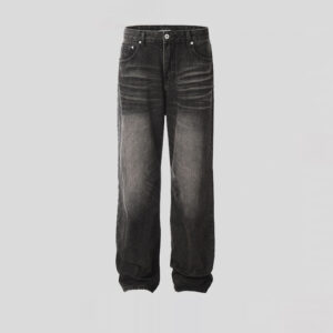 American High Street Washed Distressed Skinny Jeans Retro Straight