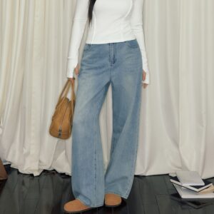 Straight Slimming Trousers Plus Size