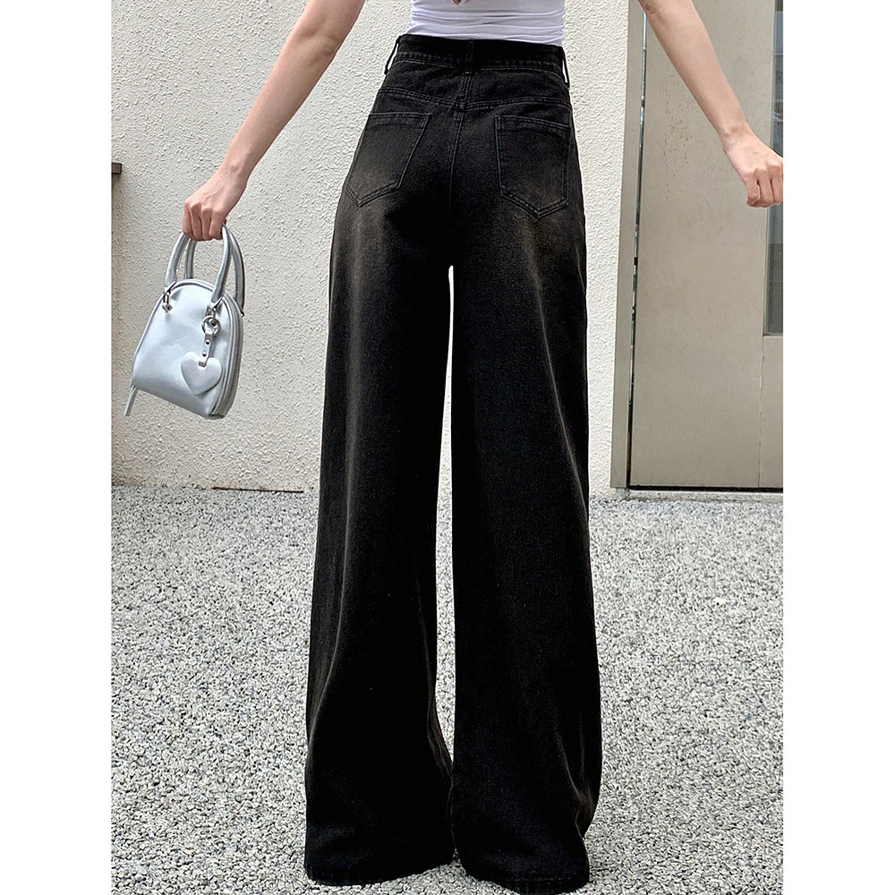 Retro Wide Leg Jeans Women's Fashion Brand - Image 3