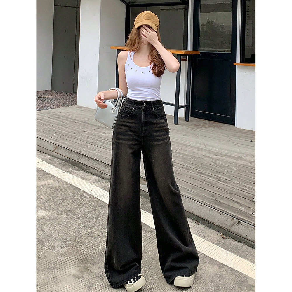 Retro Wide Leg Jeans Women's Fashion Brand - Image 4