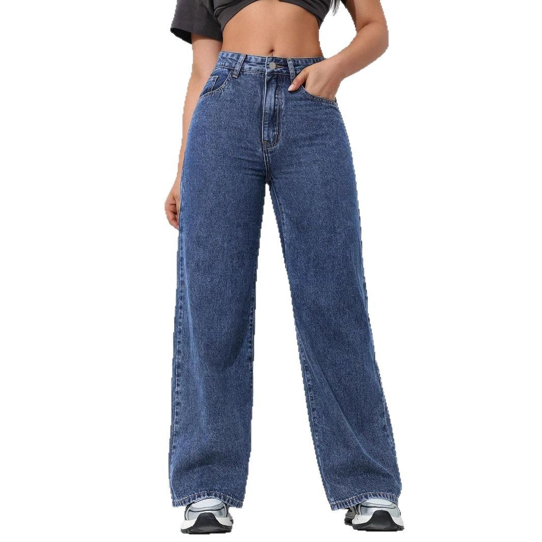 Women's Loose Straight Wide Leg Jeans - Image 5